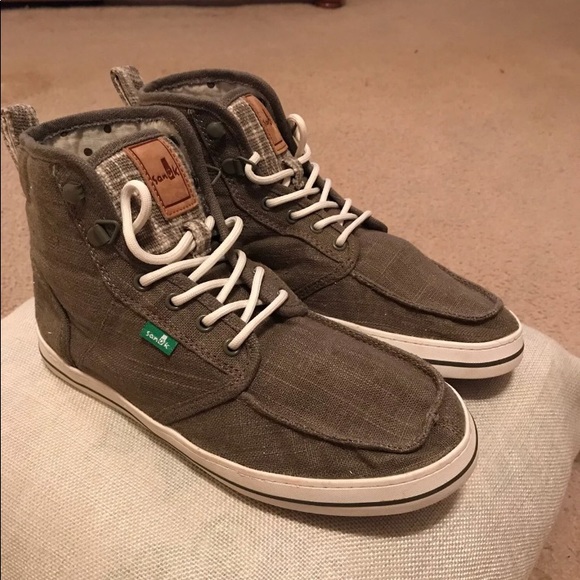 sanuk high top shoes